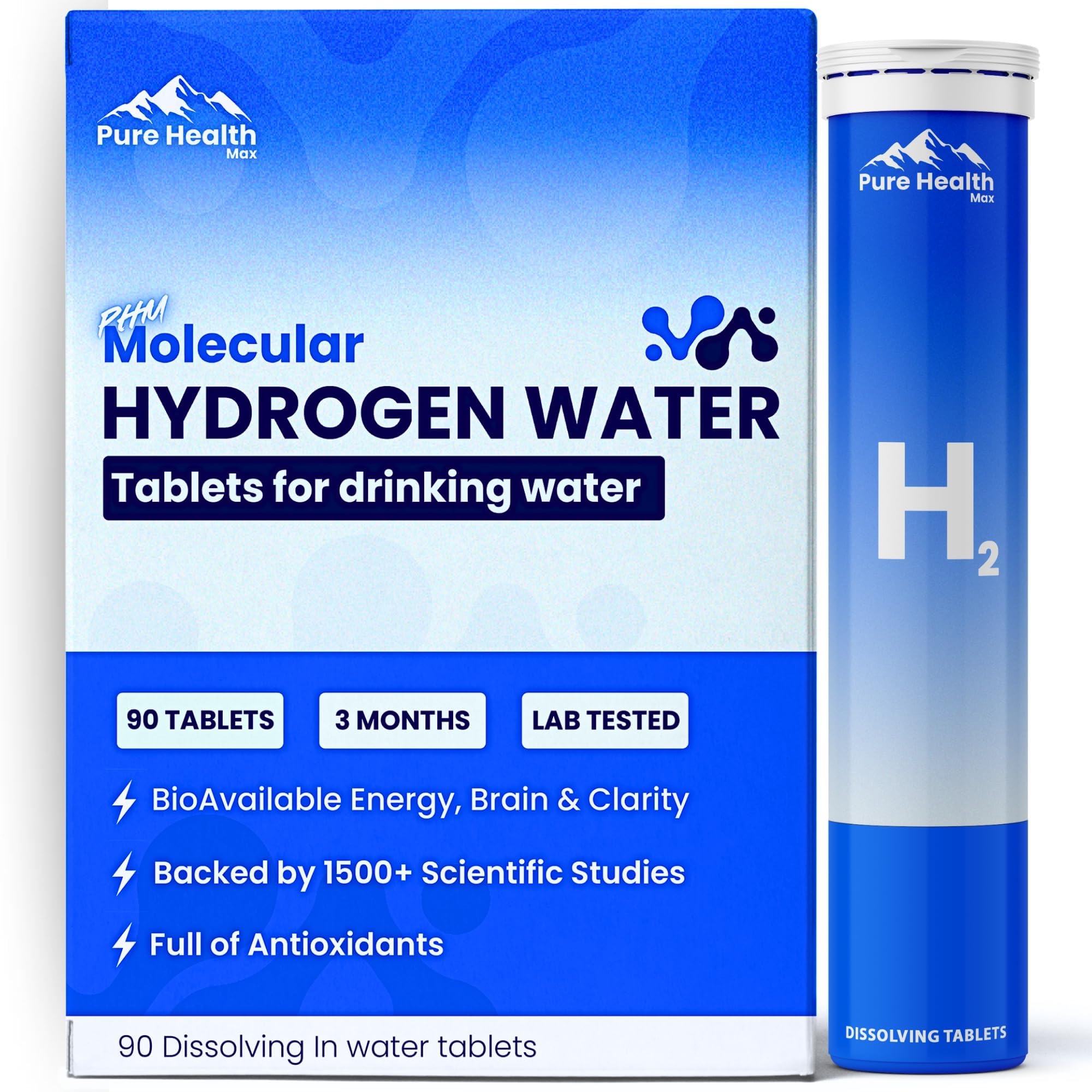 PURE HEALTH MAX Magnesium Tablets bottle front view