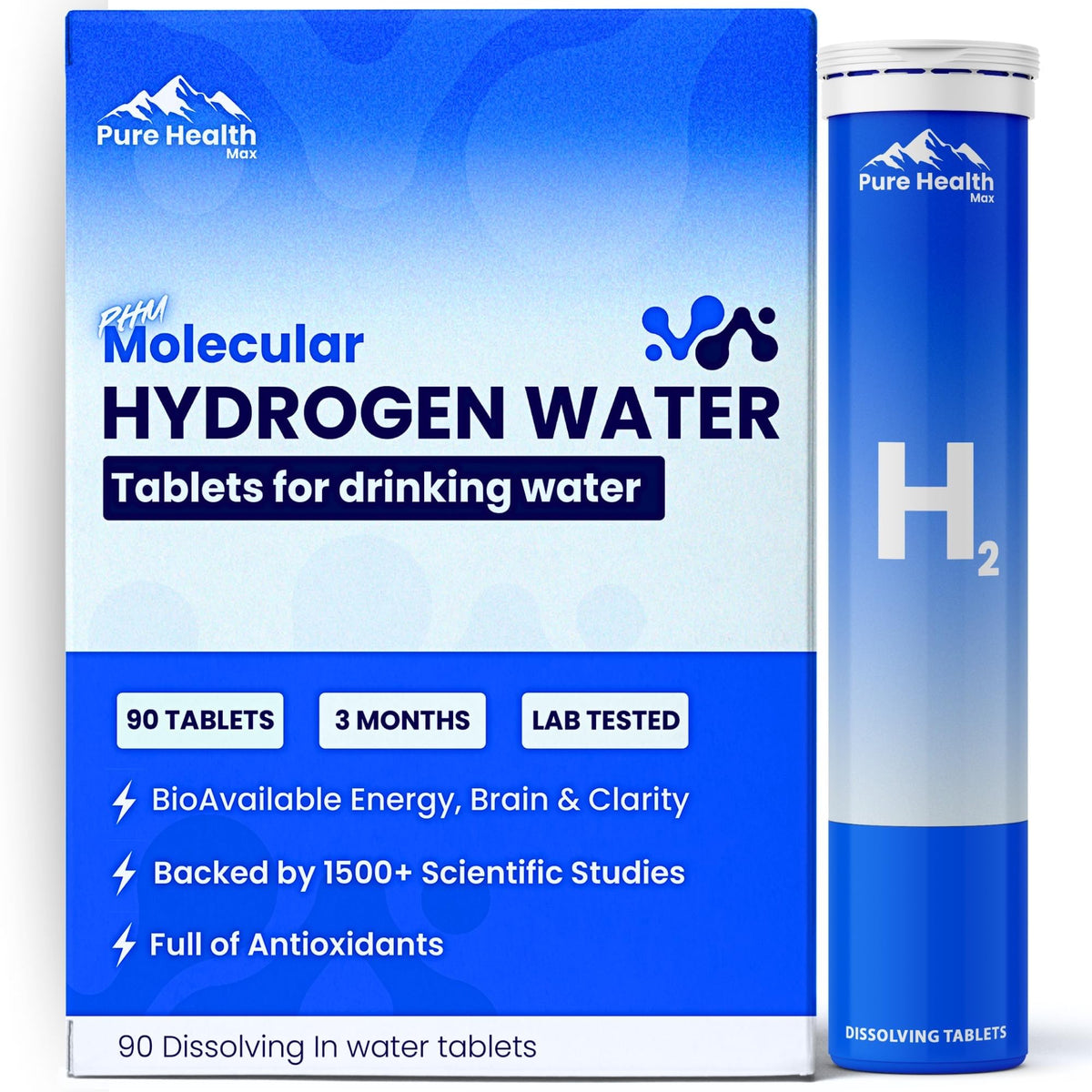 PURE HEALTH MAX Magnesium Tablets bottle front view