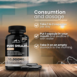PURE HEALTH MAX Shilajit Capsules close-up of the bottle