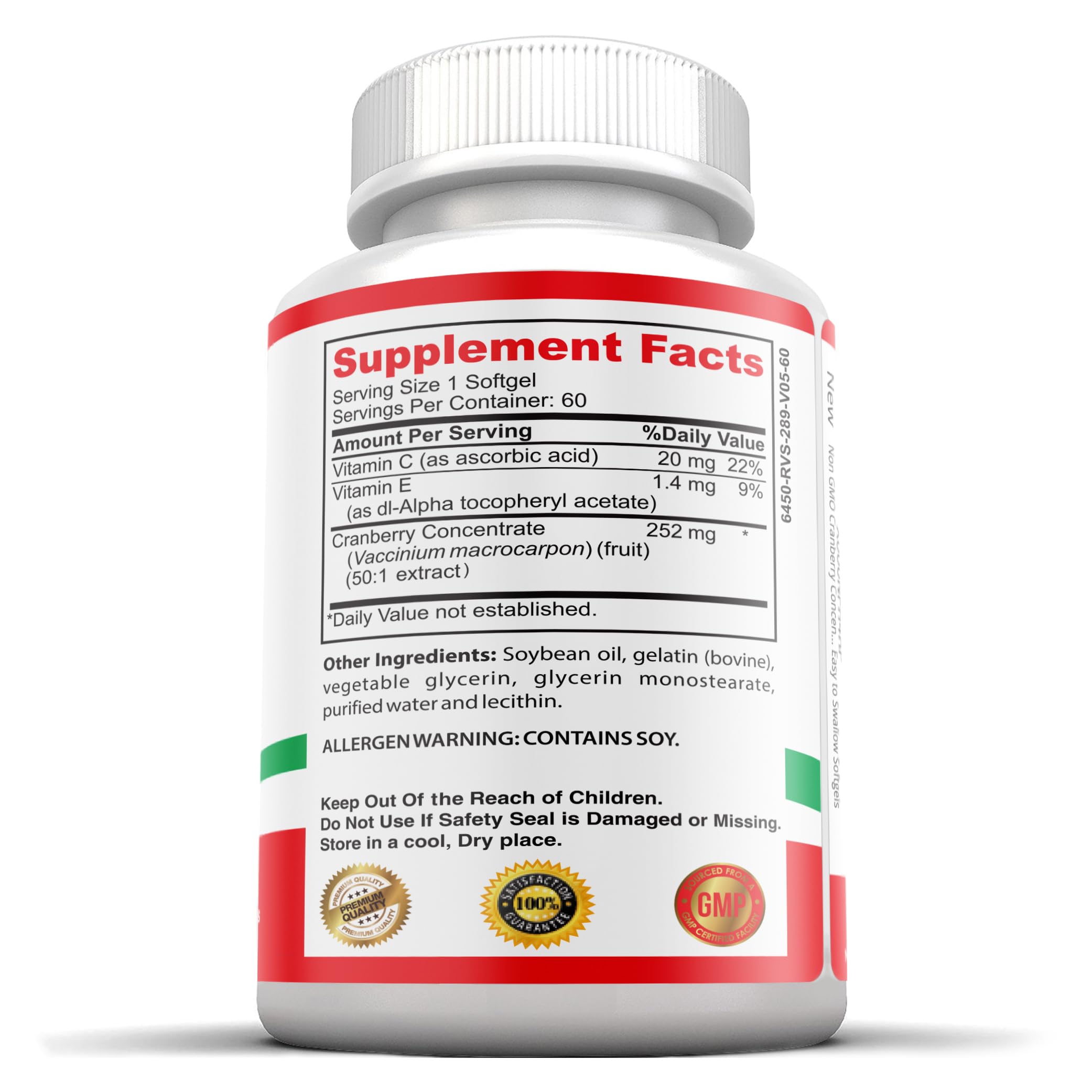 Pure Healthland Cranberry Concentrate Softgels packaging