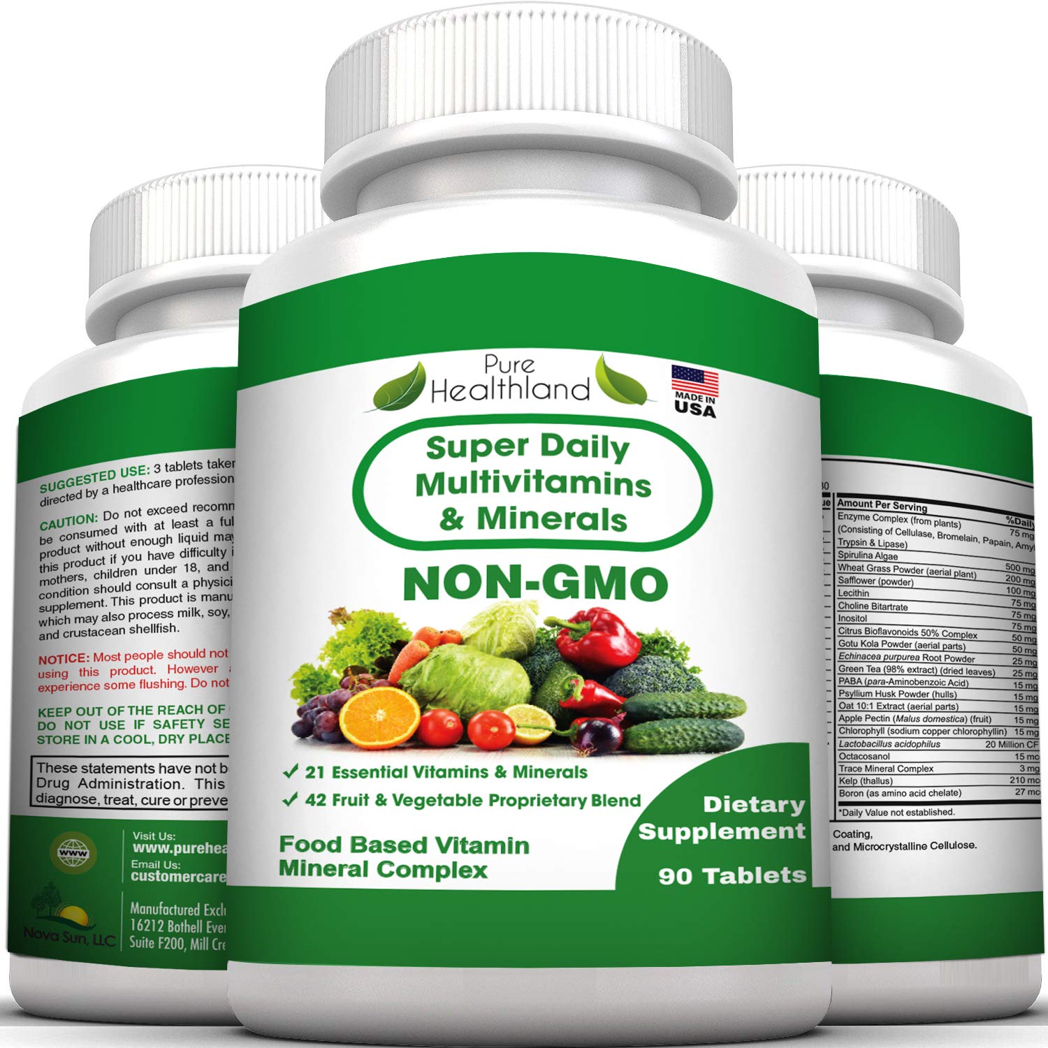 Pure Healthland Multivitamin in a lifestyle setting
