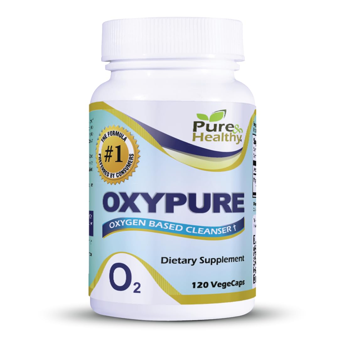Pure & Healthy Oxypure Colon Cleanser 120 veggie capsules front view