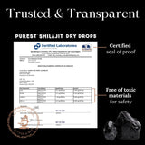 Pure Himalayan Shilajit Dry Drops dropper