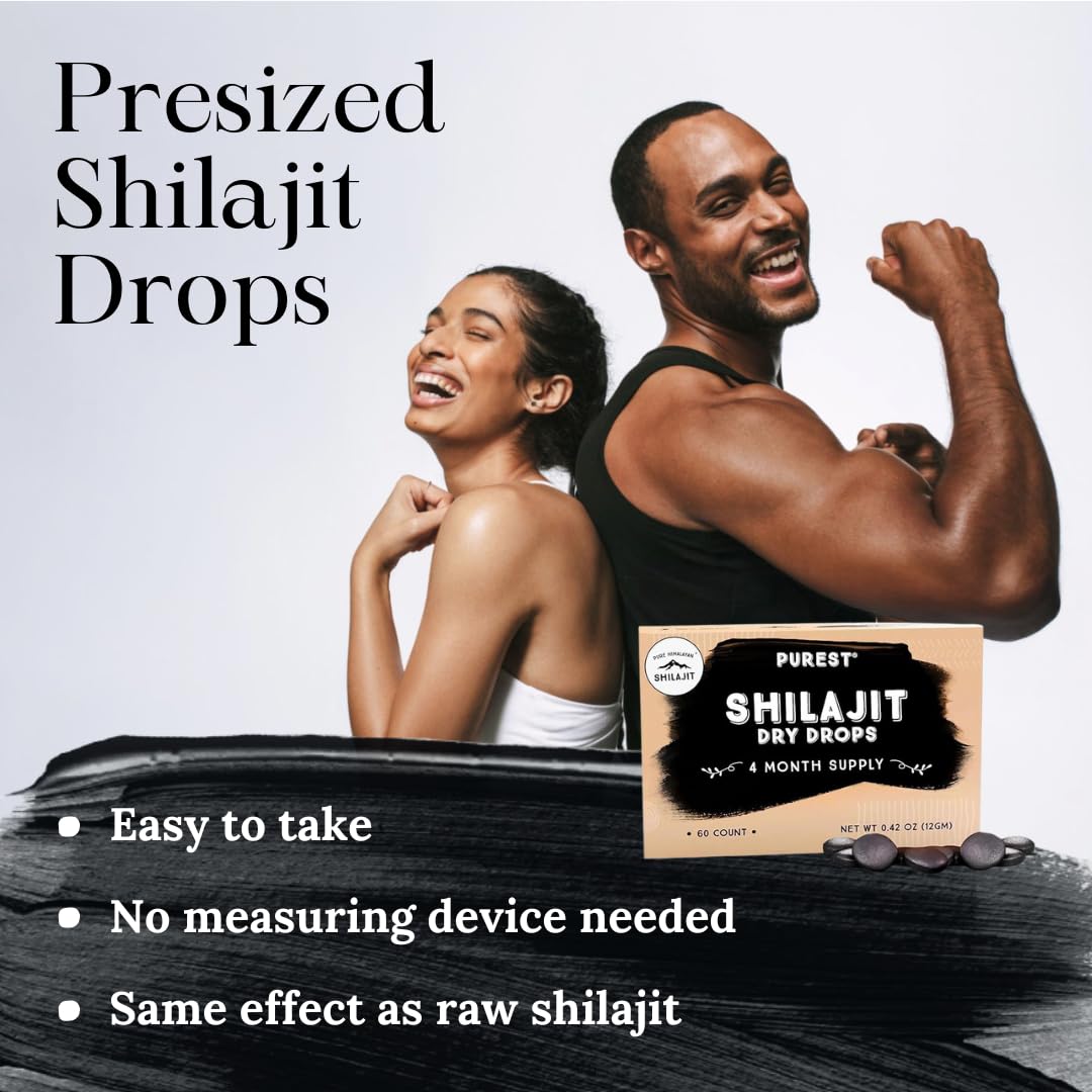 Pure Himalayan Shilajit Dry Drops packaging