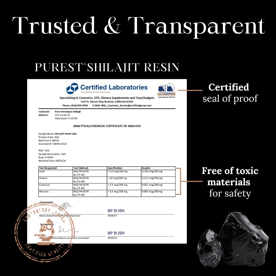 Pure Himalayan Shilajit Resin in warm water
