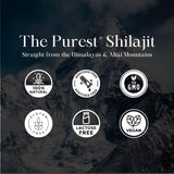 Pure Himalayan Shilajit Resin on a wooden table