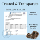 Pure Himalayan Shilajit solid supplement close-up