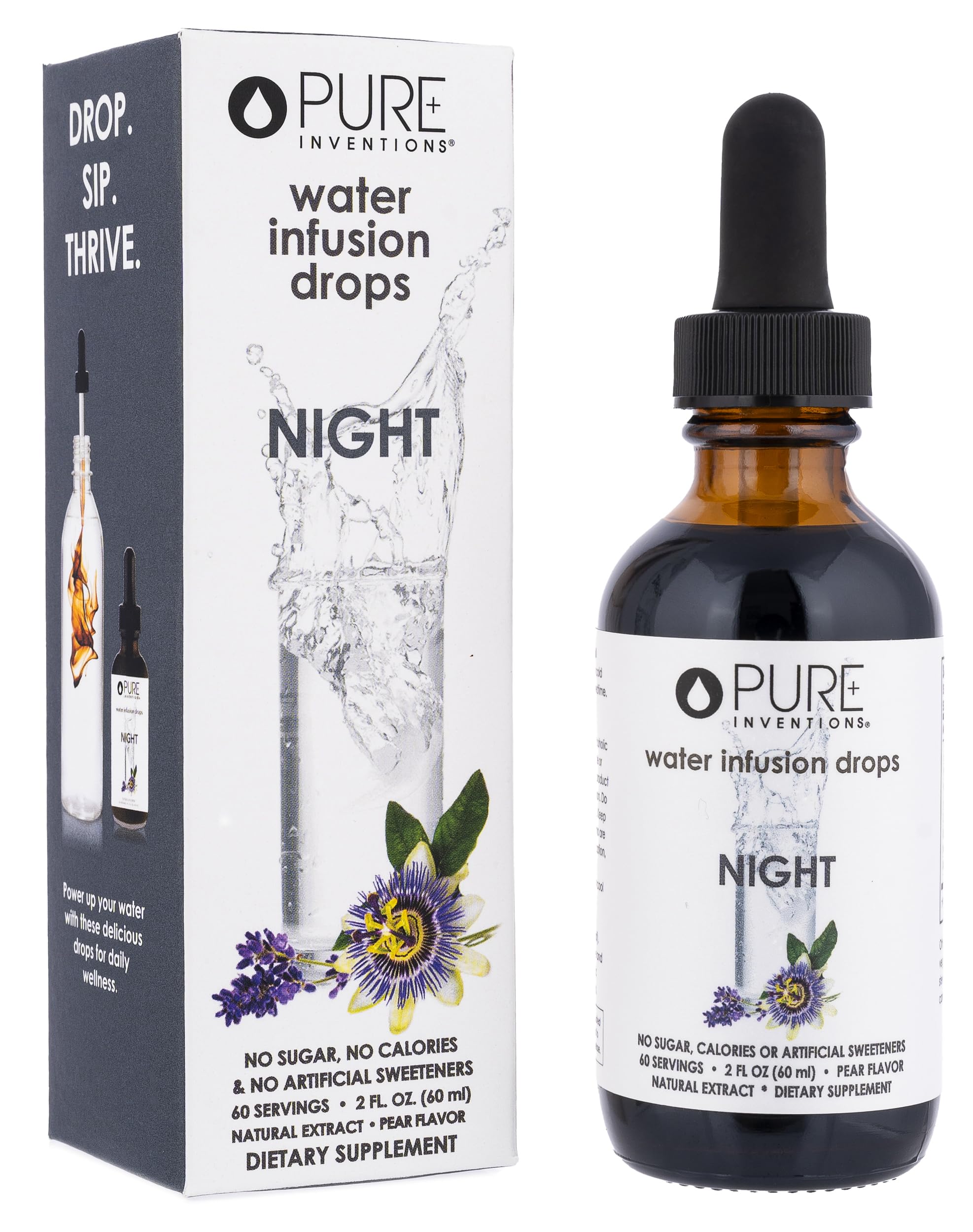 Pure Inventions Chamomile Supplement front view with pear flavour
