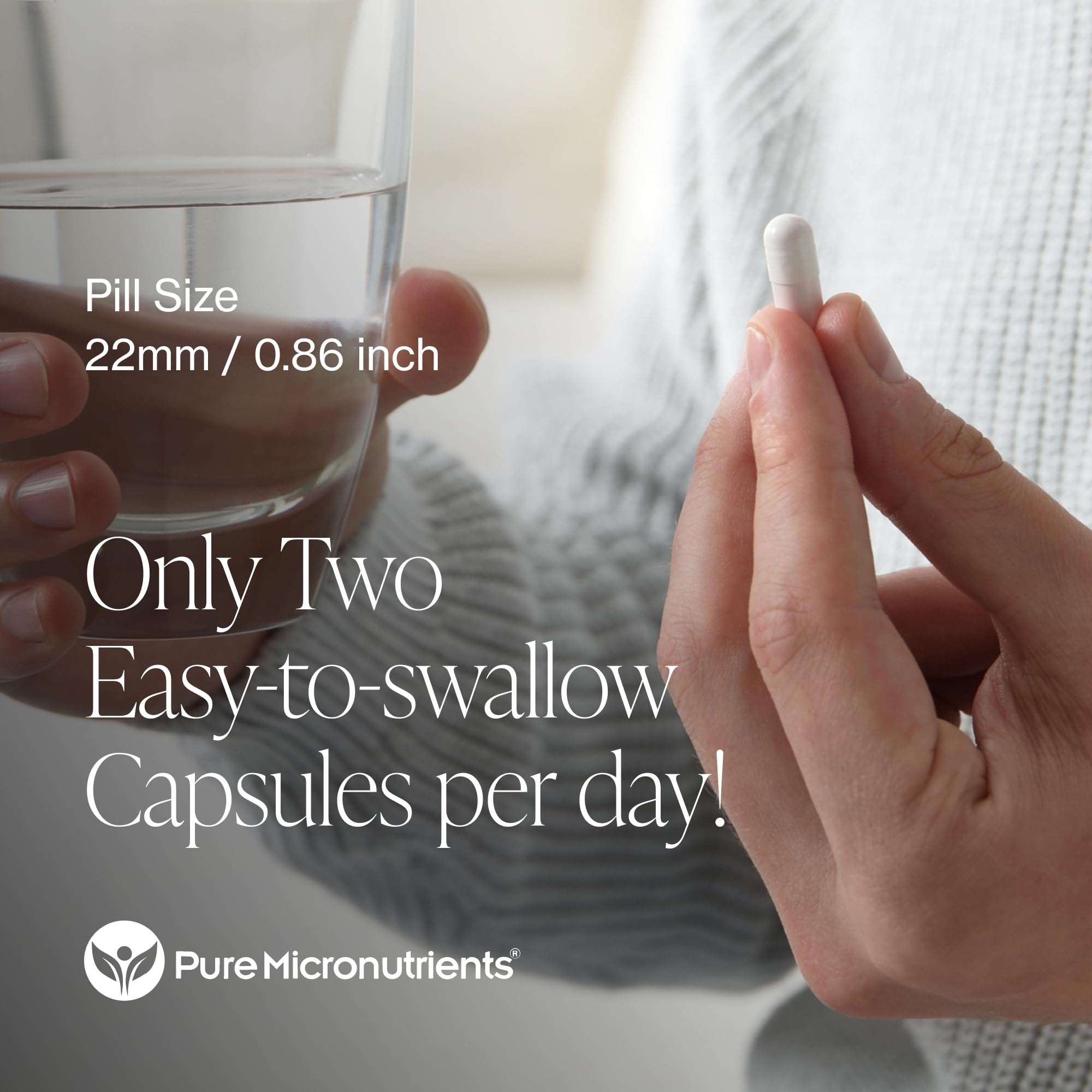 Pure Micronutrients 5-HTP Supplement 100mg GABA bottle with measuring spoon