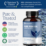 Pure Micronutrients Fish Oil Omega 3 Supplement 3000mg side view