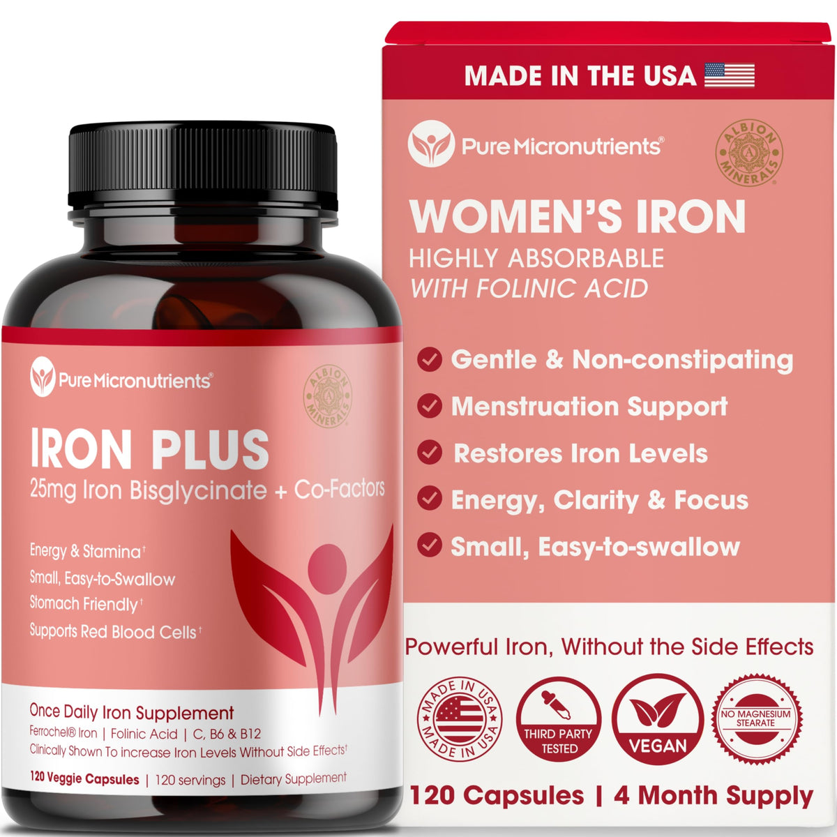 Pure Micronutrients Iron Supplement 100g front view