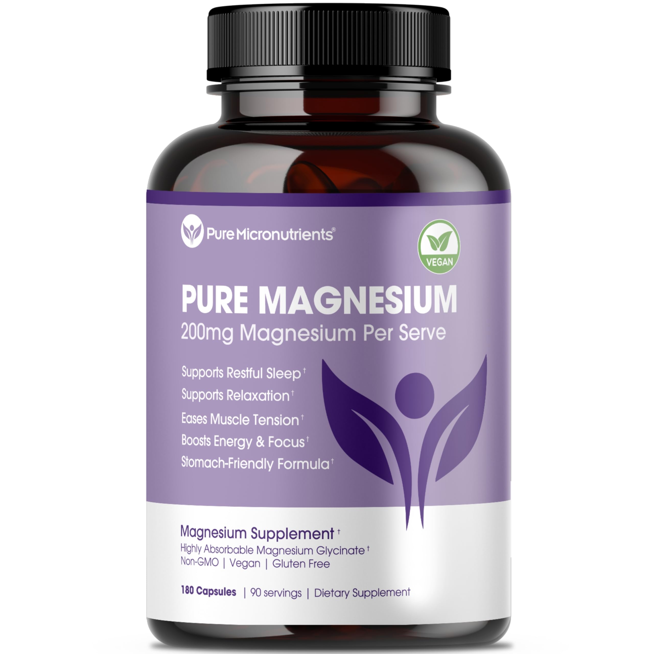 Pure Micronutrients Magnesium Glycinate Capsules front view