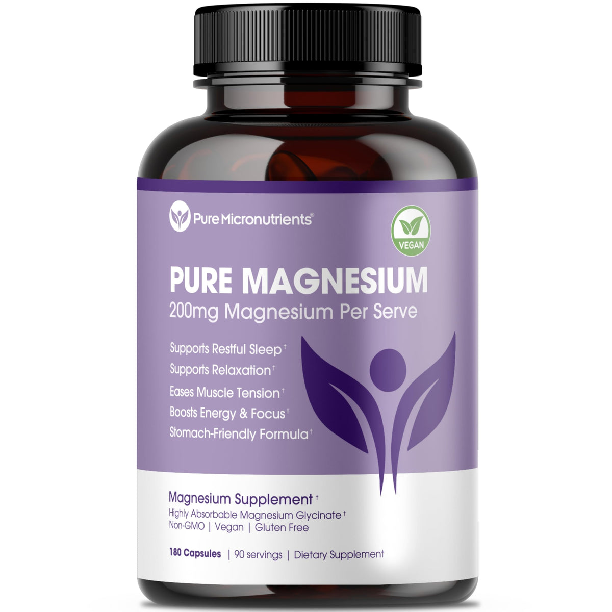 Pure Micronutrients Magnesium Glycinate Capsules front view
