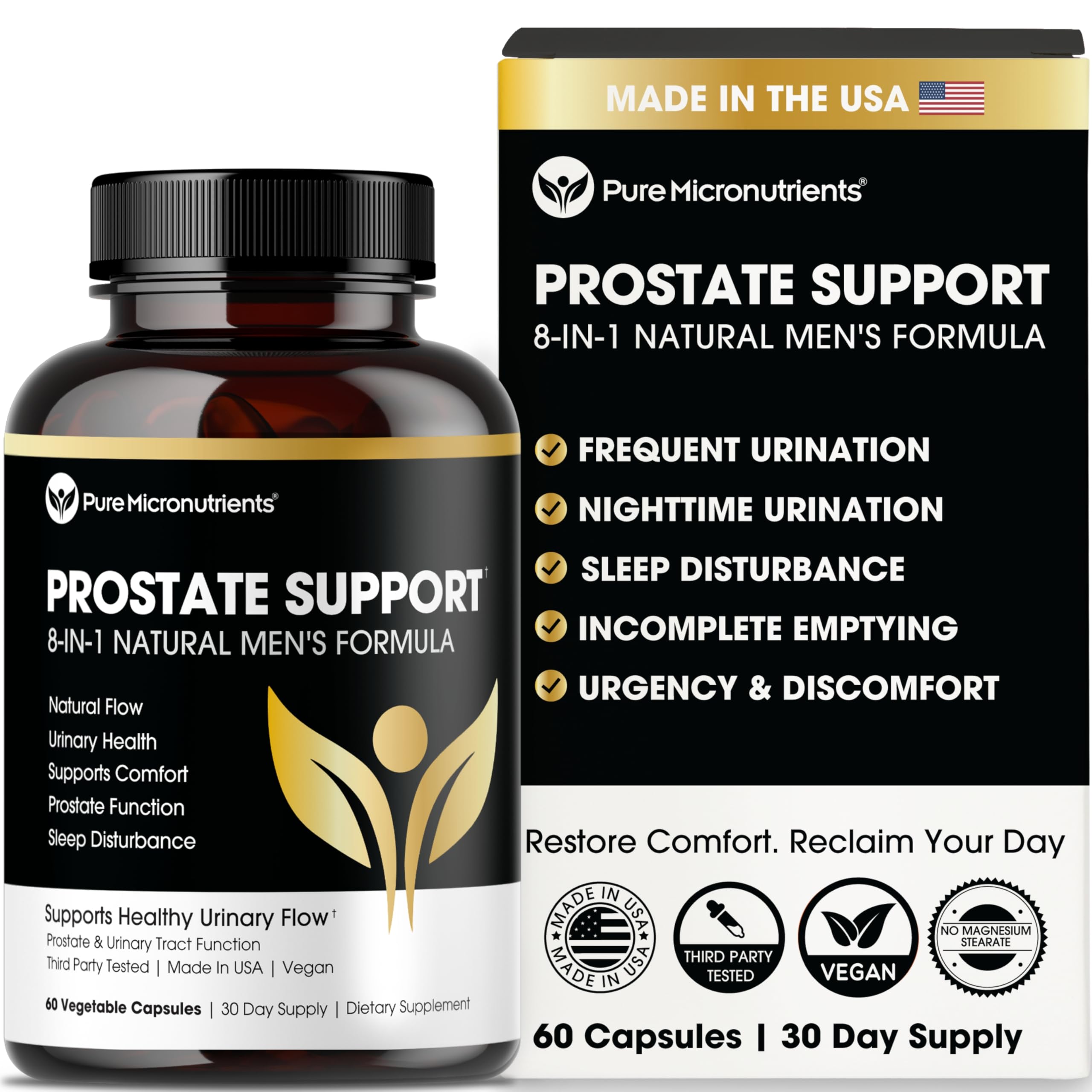 Pure Micronutrients Prostate Support Formula 75g front view