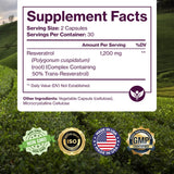 Pure Micronutrients Resveratrol Capsules 50% Standardised bottle on a table