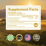Pure Micronutrients Vitamin D3 softgels in hand