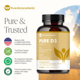 Pure Micronutrients Vitamin D3 softgels packaging