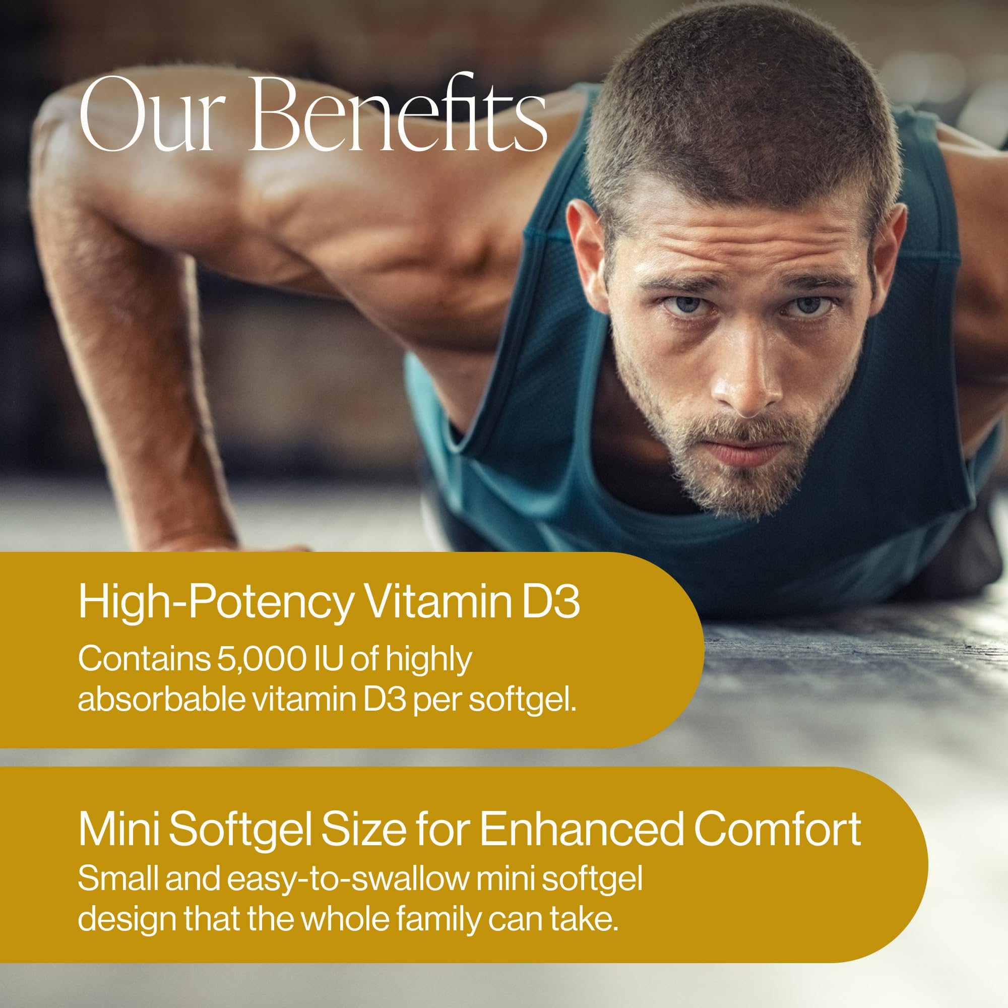 Pure Micronutrients Vitamin D3 softgels with dosage information
