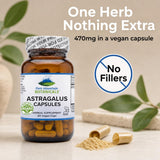 Pure Mountain Botanicals Astragalus Root Powder label close-up