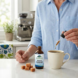 Pure Mountain Botanicals Caramel Stevia Drops bottle with ingredients