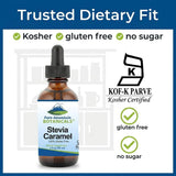 Pure Mountain Botanicals Caramel Stevia Drops in kitchen setting