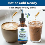 Pure Mountain Botanicals Caramel Stevia Drops label details