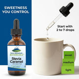 Pure Mountain Botanicals Caramel Stevia Drops on oatmeal