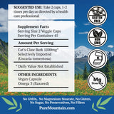 Pure Mountain Botanicals Cat's Claw Bark 1000mg capsule side view