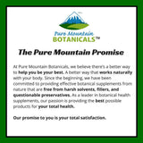 Pure Mountain Botanicals Chaste Tree Berry Capsules displayed with fresh berries