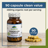 Pure Mountain Botanicals Dandelion Root & Omega-3 Capsules in a lifestyle setting