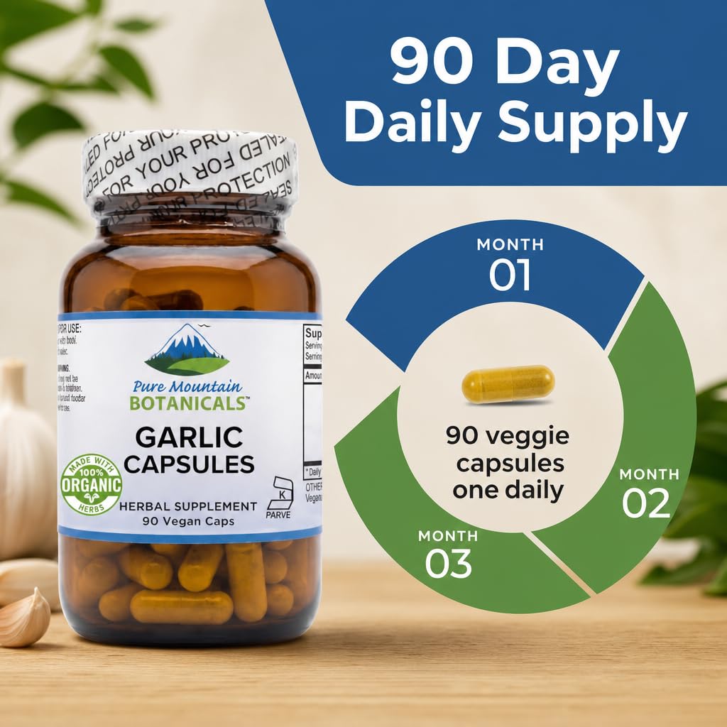Pure Mountain Botanicals Garlic Supplement ingredients list
