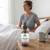 Pure Mountain Botanicals Liquid Melatonin 3mg Drops in a lifestyle setting