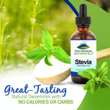 Pure Mountain Botanicals Liquid Stevia Drops 1oz bottle on kitchen counter