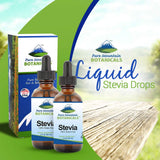 Pure Mountain Botanicals Liquid Stevia Drops 1oz bottle with dropper