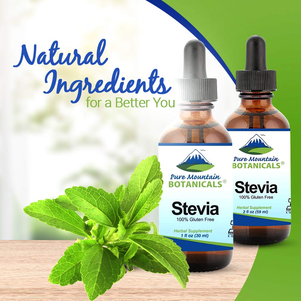 Pure Mountain Botanicals Liquid Stevia Drops ingredients list