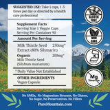 Pure Mountain Botanicals Milk Thistle bottle with 90 capsules