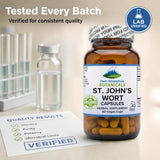Pure Mountain Botanicals St. John's Wort capsules on a plain background