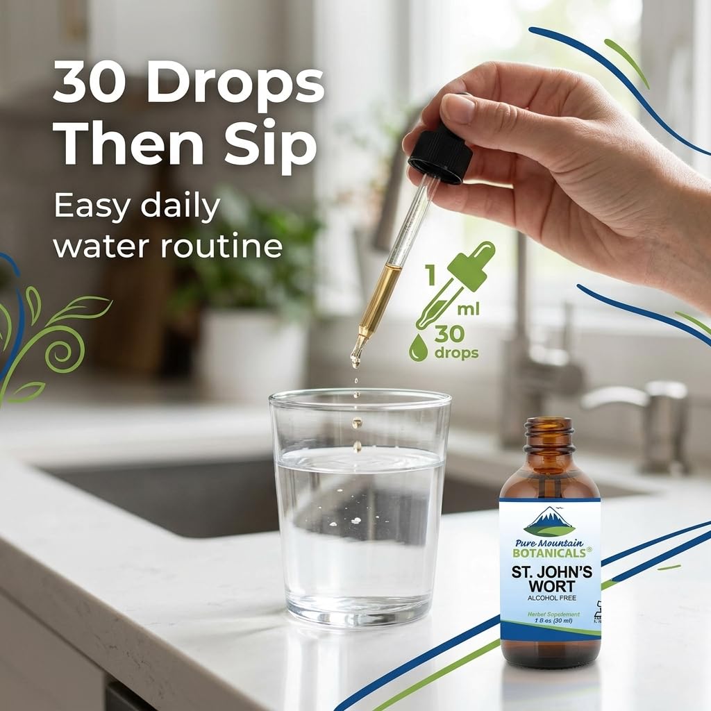Pure Mountain Botanicals St. John's Wort Liquid Extract 500mg ingredients list