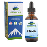 Pure Mountain Botanicals Stevia Liquid Sweetener bottle with measurement