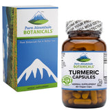 Pure Mountain Botanicals Turmeric Supplement bottle side view