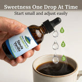 Pure Mountain Botanicals Vanilla Stevia Liquid Sweetener used in a smoothie