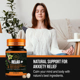 Pure Natural Herbs Valerian Root & Hawthorn Calm Supplement with peppermint