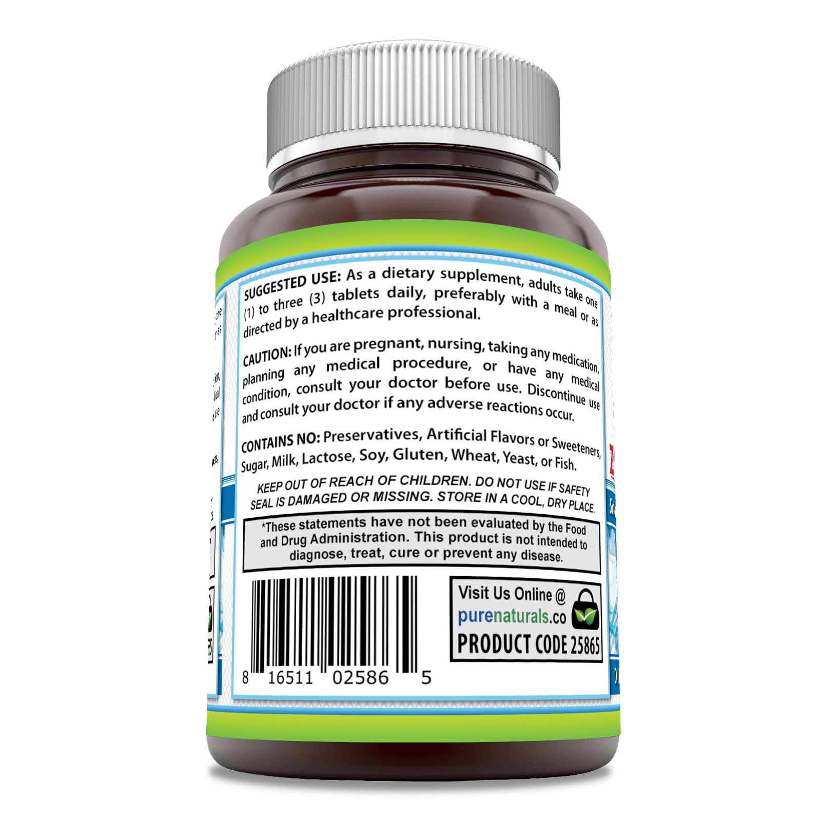 Pure Naturals Blended Vitamin & Mineral Supplement packaging and label