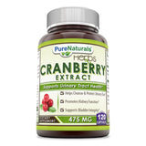 Pure Naturals Cranberry Supplement 475mg capsules front view