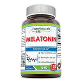 Pure Naturals Melatonin Supplement 10mg 120 Tablets front view