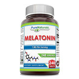 Pure Naturals Melatonin Supplement 240 Tablets front view