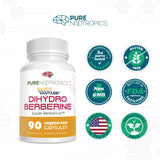 Pure Nootropics Dihydroberberine GlucoVantage capsules back view