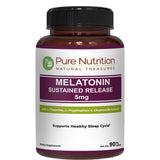 PURE NUTRITION Melatonin 5mg 90 tablets front view