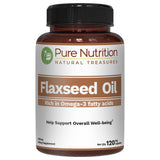 PURE NUTRITION NATURAL TREASURES Flaxseed Oil 109g front view