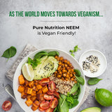 PURE NUTRITION Neem Extract & Powder capsules in hand